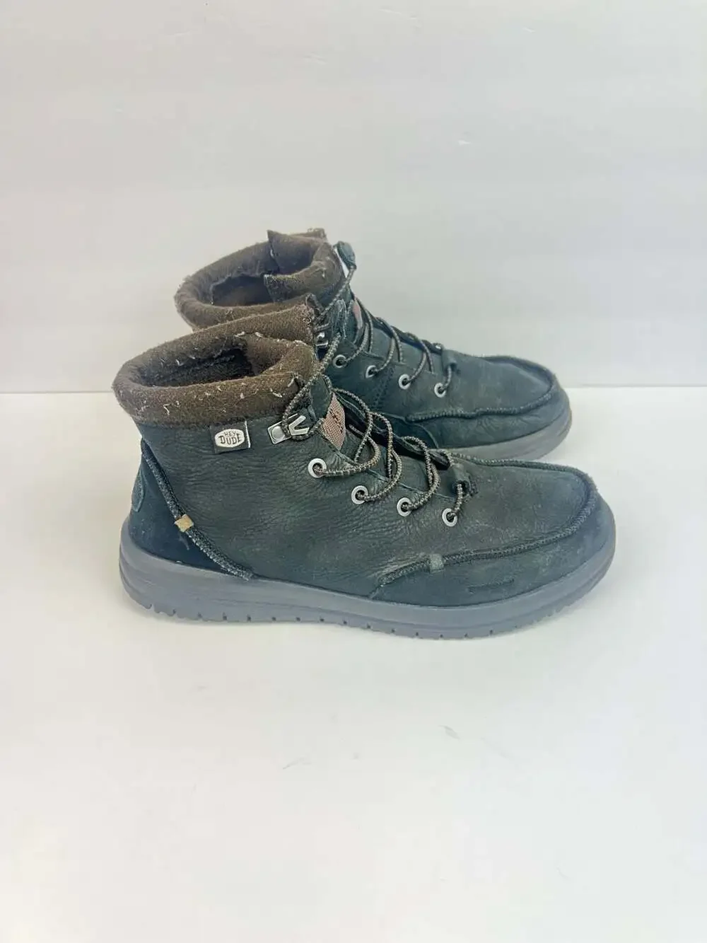 Hey Dude Men's Bradley Leather Boots Size 9